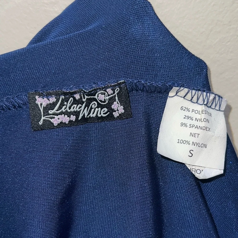 Free People x Lilac Wine Midnight Blue Velvet Maxi Dress